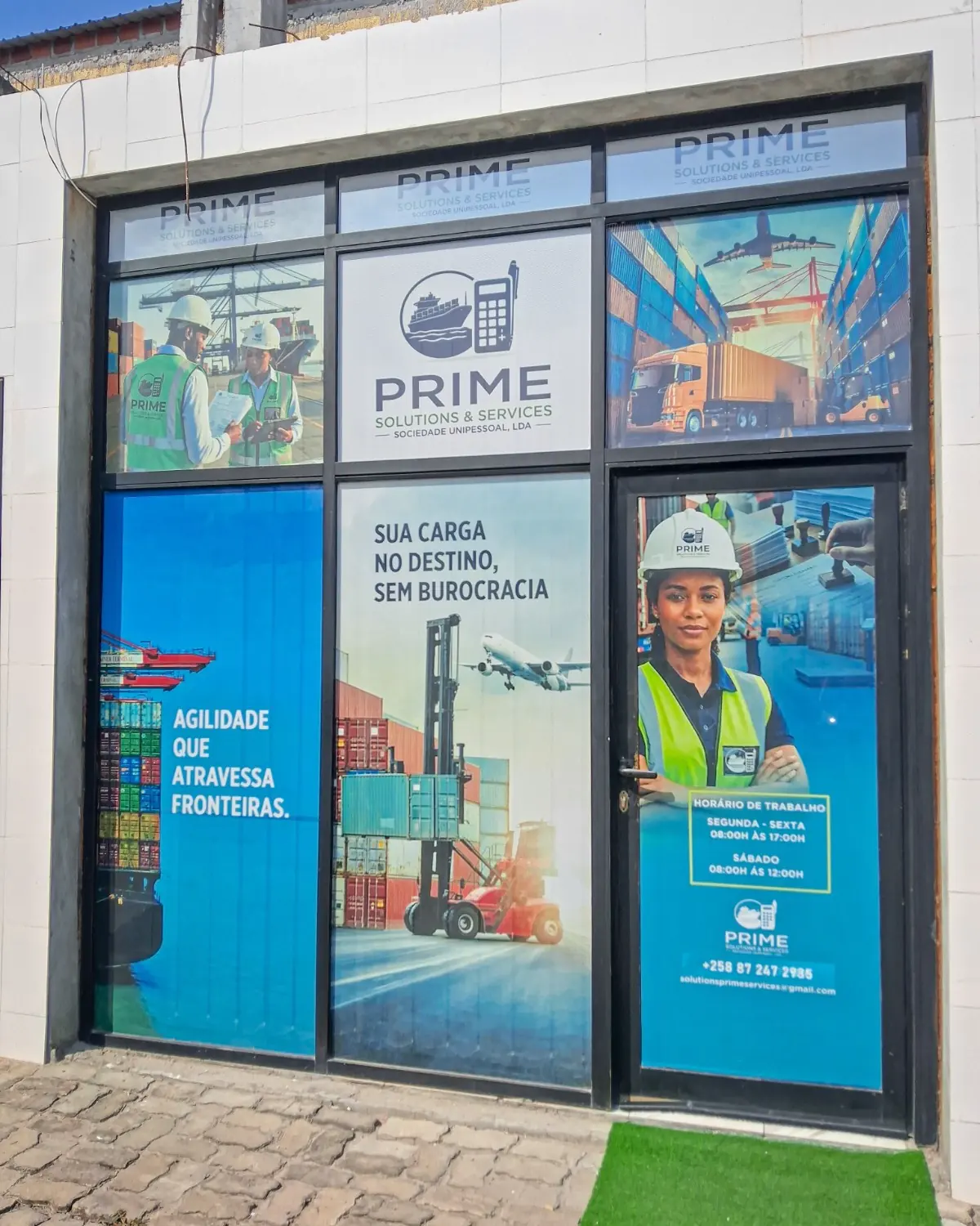 The PRIME Solutions & Services head office on Av. Eduardo Mondlane in Beira